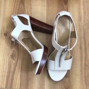 Michael Kors zippered heels, size 8.5